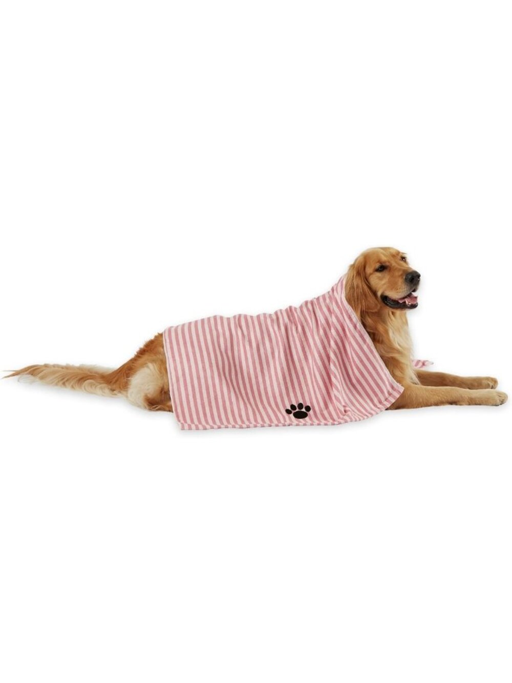 X-Large Microfiber Pet Grooming Towel - Soft, Absorbent, Striped Design, 41x23.5